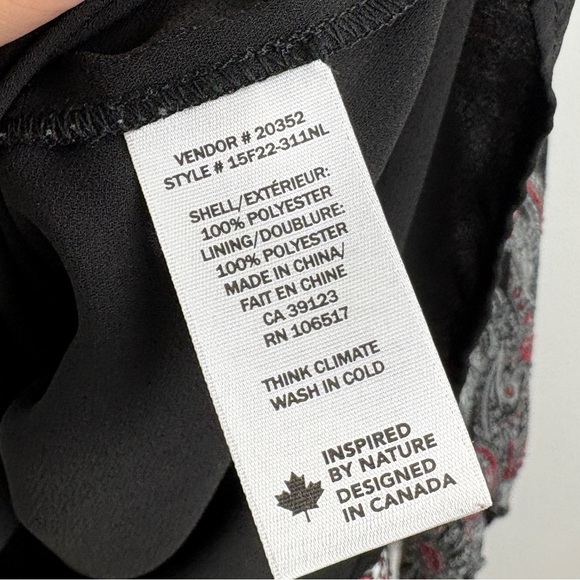 Northern Reflection Paisley Ruffle Sleeves Peasant Blouse - Picture 6 of 7